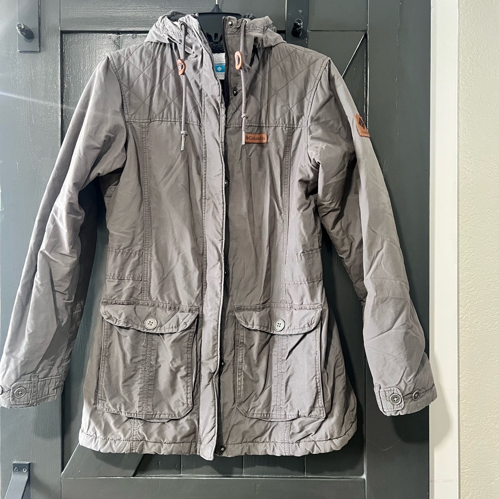 Columbia Women’s Pine City Ridge Cotton Blend Plush Lined Hooded Jacket